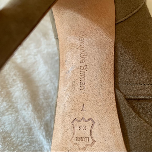 Alexandre Birman suede platform lace up mid calf high heel boots 7 - Picture 7 of 8